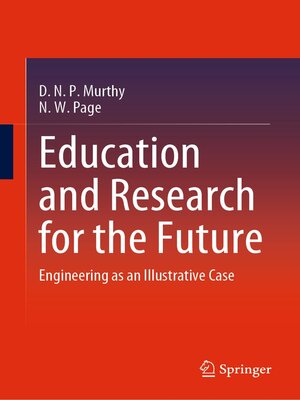cover image of Education and Research for the Future